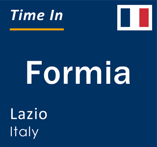 Current local time in Formia, Lazio, Italy