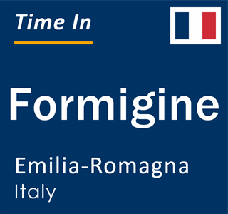Current time in Formigine, Emilia-Romagna, Italy