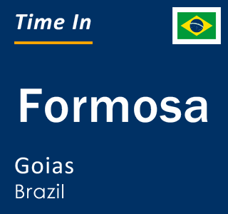 Current time in Formosa, Goias, Brazil