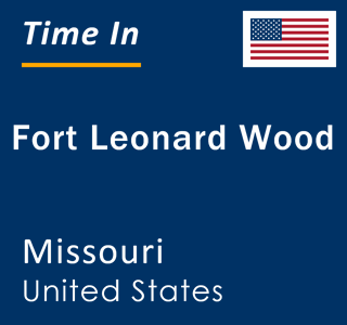Current local time in Fort Leonard Wood, Missouri, United States