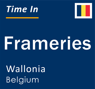 Current local time in Frameries, Wallonia, Belgium