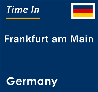 Current time in Frankfurt am Main, Germany