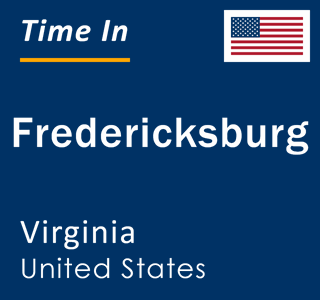 Current local time in Fredericksburg, Virginia, United States