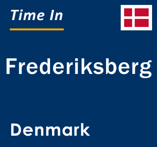 Current time in Frederiksberg, Denmark