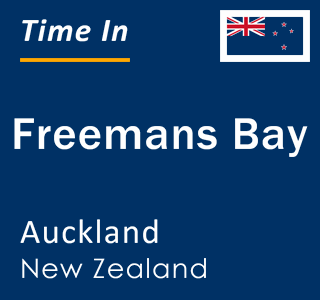 Current local time in Freemans Bay, Auckland, New Zealand