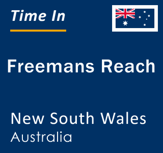 Current local time in Freemans Reach, New South Wales, Australia