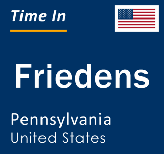 Current local time in Friedens, Pennsylvania, United States