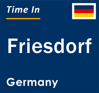 Current local time in Friesdorf, Germany