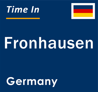 Current local time in Fronhausen, Germany