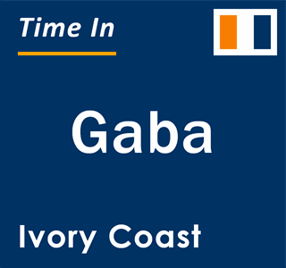 Current local time in Gaba, Ivory Coast