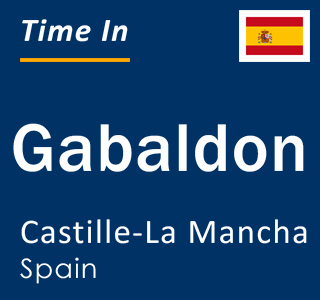 Current local time in Gabaldon, Castille-La Mancha, Spain