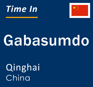 Current local time in Gabasumdo, Qinghai, China