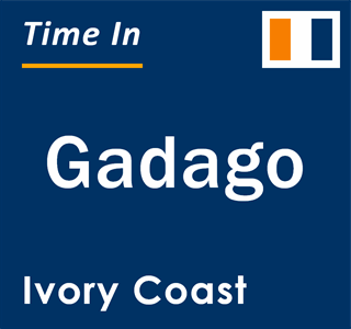 Current local time in Gadago, Ivory Coast