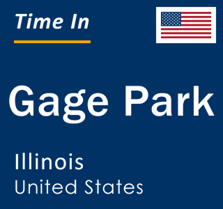 Current local time in Gage Park, Illinois, United States
