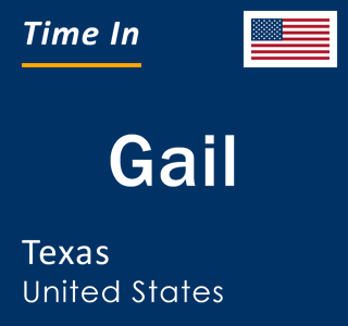 Current local time in Gail, Texas, United States