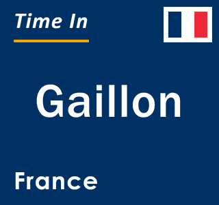 Current local time in Gaillon, France