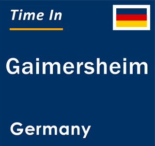 Current local time in Gaimersheim, Germany