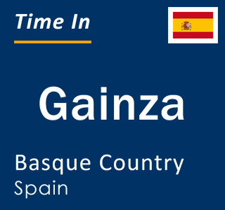 Current local time in Gainza, Basque Country, Spain