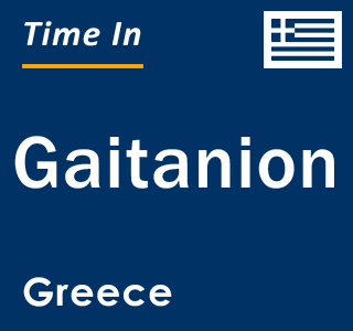 Current local time in Gaitanion, Greece