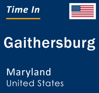 Current local time in Gaithersburg, Maryland, United States