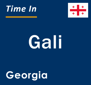 Current local time in Gali, Georgia