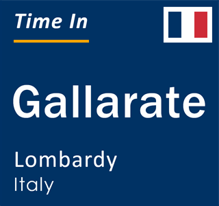 Current local time in Gallarate, Lombardy, Italy