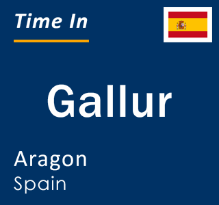Current local time in Gallur, Aragon, Spain