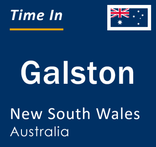 Current local time in Galston, New South Wales, Australia