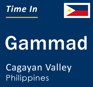 Current local time in Gammad, Cagayan Valley, Philippines