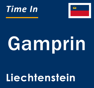 Current local time in Gamprin, Liechtenstein