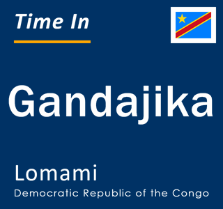 Current local time in Gandajika, Lomami, Democratic Republic of the Congo