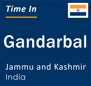 Current local time in Gandarbal, Jammu and Kashmir, India