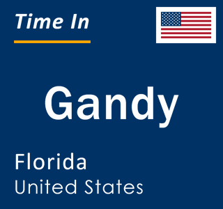 Current local time in Gandy, Florida, United States