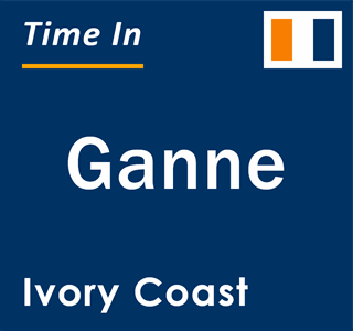 Current local time in Ganne, Ivory Coast