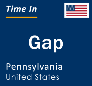 Current local time in Gap, Pennsylvania, United States