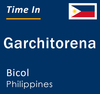 Current local time in Garchitorena, Bicol, Philippines