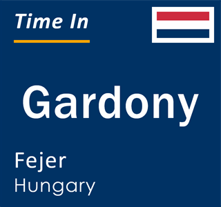Current local time in Gardony, Fejer, Hungary