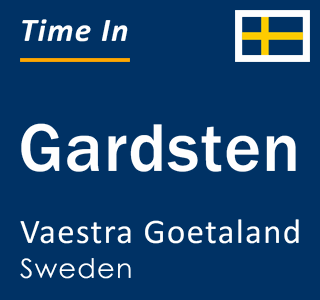 Current local time in Gardsten, Vaestra Goetaland, Sweden