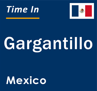 Current local time in Gargantillo, Mexico