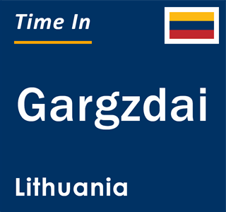 Current local time in Gargzdai, Lithuania