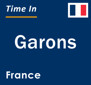 Current local time in Garons, France