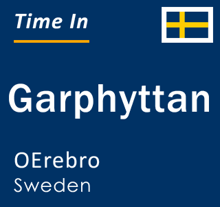 Current local time in Garphyttan, OErebro, Sweden