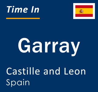 Current local time in Garray, Castille and Leon, Spain