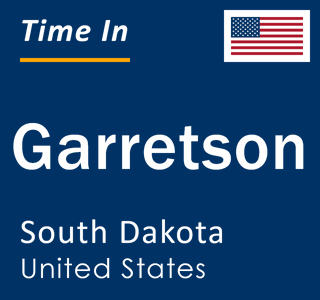Current local time in Garretson, South Dakota, United States