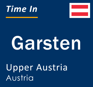 Current local time in Garsten, Upper Austria, Austria