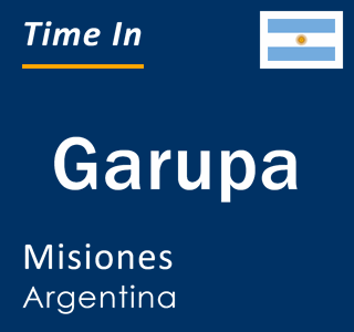 Current local time in Garupa, Misiones, Argentina