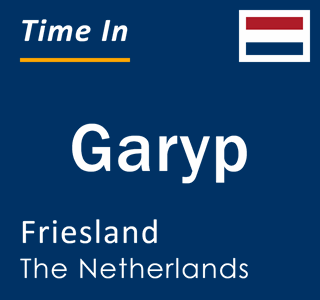 Current local time in Garyp, Friesland, The Netherlands