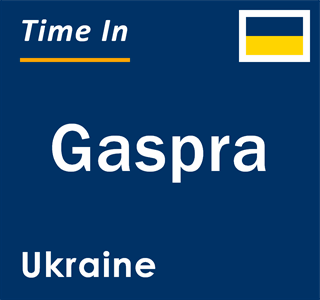 Current local time in Gaspra, Ukraine