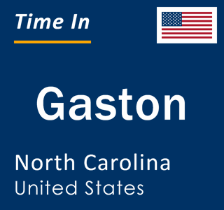 Current local time in Gaston, North Carolina, United States