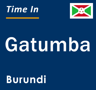 Current local time in Gatumba, Burundi